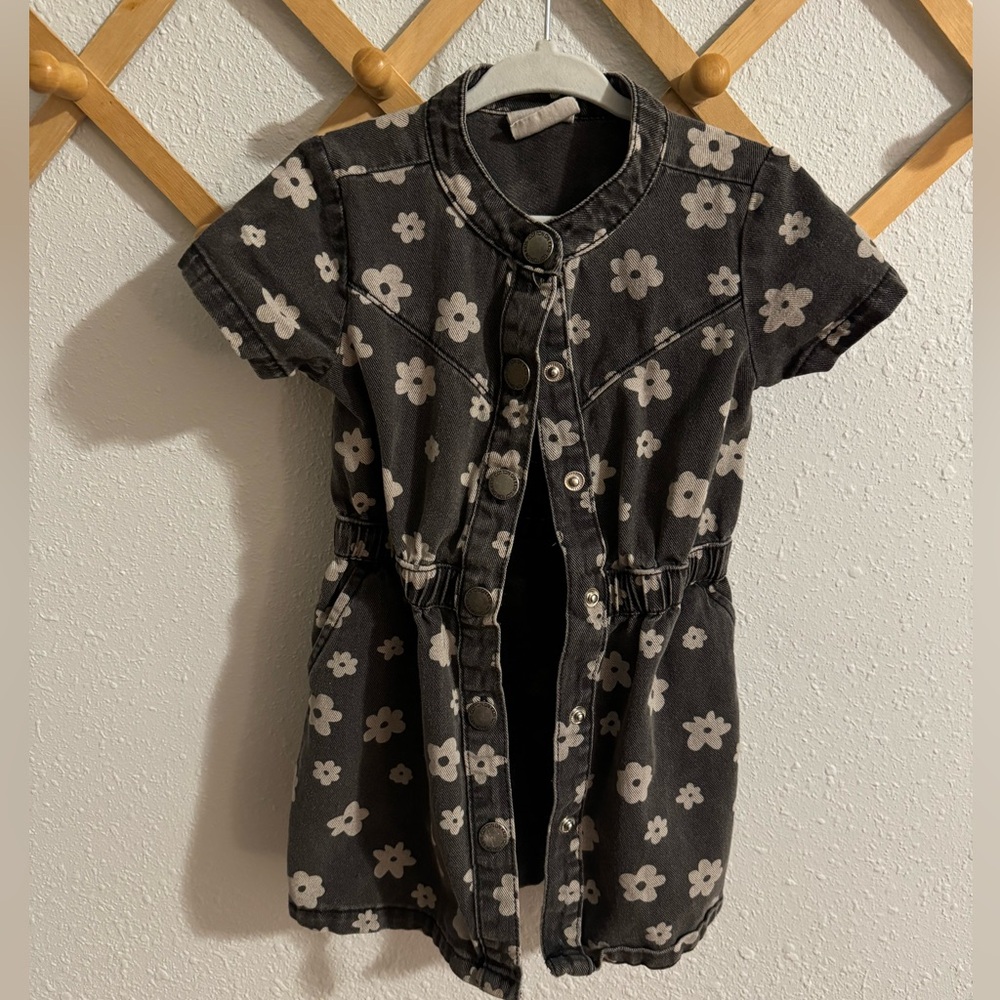 Girls cotton on denim dress